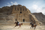 Petra, horses